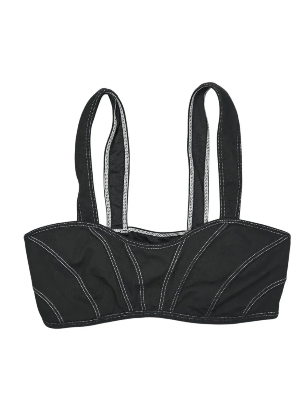 ALO Yoga Alosoft Sunray Bra in Black/White